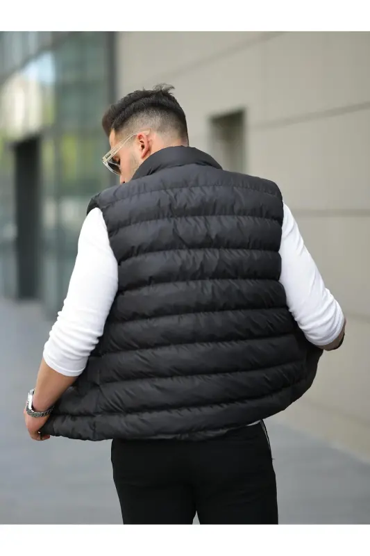 Focus Store Black Puffer Vest - 5