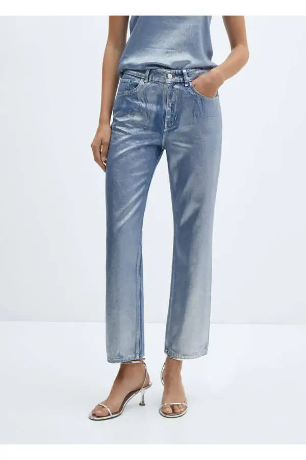 Foil Straight Leg Jeans - 1