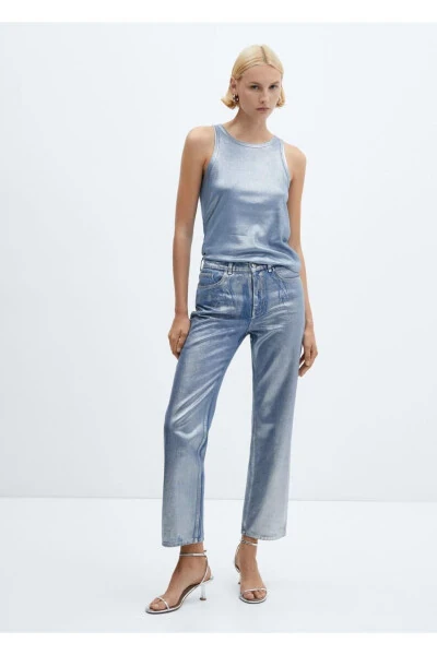 Foil Straight Leg Jeans - 2
