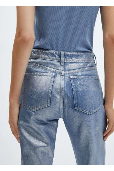 Foil Straight Leg Jeans - 6