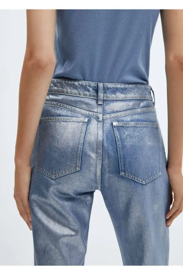 Foil Straight Leg Jeans - 6