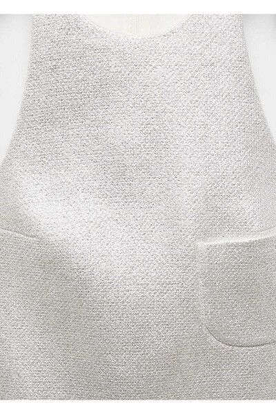 Foiled Short Dress - 5