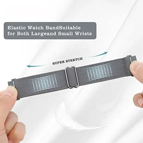 Folavii 20mm 22mm cho‘ziluvchan neylon KOSPET Tank M1 Pro/M1/M2/M3/T2/T3 aqlli soat tasmalariga mos keladi, AMAZTIM C20 Pro/C20/M2/T2 elastik sport bilakuzuk uchun tez o‘rnatiladigan sozlanishi almashtirish bilakuzuklari - 3