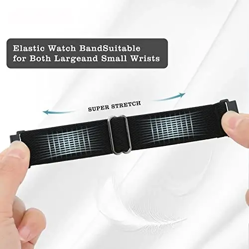 Folavii 20mm 22mm Kauchuk neylon KOSPET Tank M1 Pro/M1/M2/M3/T2/T3 Smart Watch Bands bilan mos keladi, AMAZTIM C20 Pro/C20/M2/T2 uchun tez chiqariladigan sozlanishi almashtirish bilakuzuklari Elastik sport tasmasi - 2