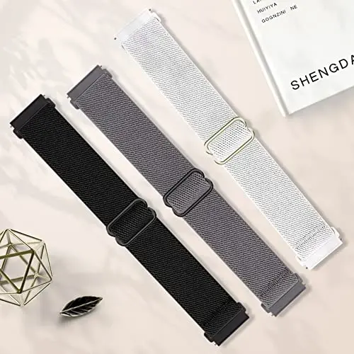 Folavii 20mm 22mm Stretchy Nylon KOSPET Tank M1 Pro/M1/M2/M3/T2/T3 Smart Watch Bands bilan mos, AMAZTIM C20 Pro/C20/M2/T2 uchun tez chiqariladigan sozlanishi almashtiriladigan bilaguzuklar Elastik Sport tasmasi - 2