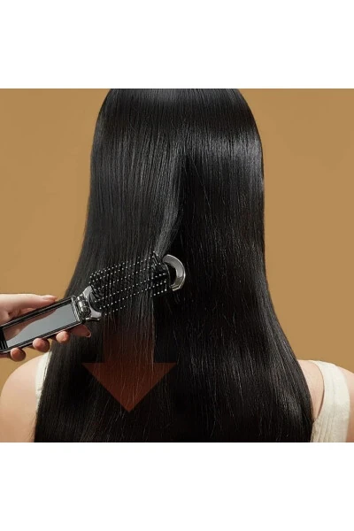 Foldable mini mirror hair brush - 4