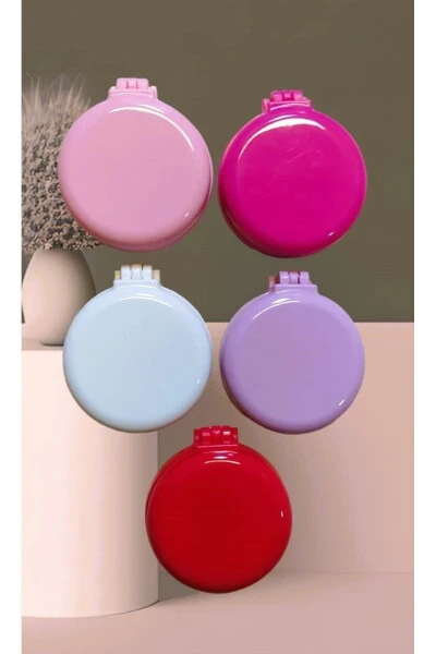 Foldable Mirror Bag Hair Brush (ASSORTED SURPRISE COLORS) - MONİCATİME