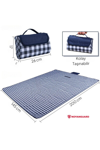 Foldable Picnic Blanket Camping Mat Tablecloth Waterproof Durable Portable - 6