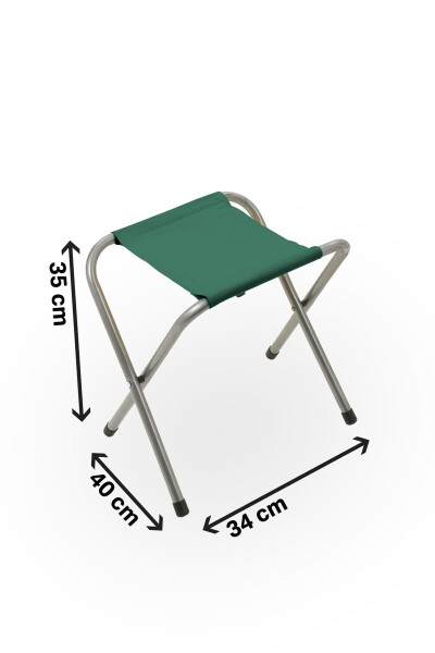 Folding Fisherman Stool, Camping Stool, Picnic Stool, Camping Chair - Khaki - **2 PCS** - 2