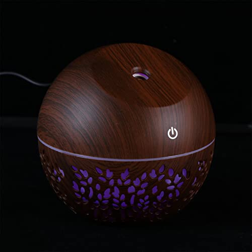 FOMIYES Office Humidifier Humidifier Night Light Wooden Grain Mini USB Essential Oil Diffuser Aroma Cool Mist Humidifier Portable for Office Home Bedroom Desktop Air Humidifier - 1