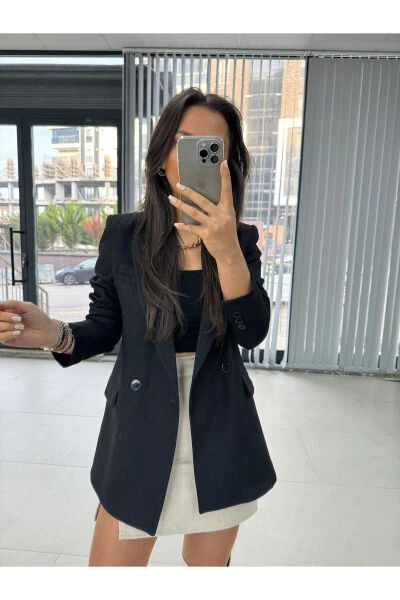 Foo Qora Blazer Ko'ylagi - CADDSTORE