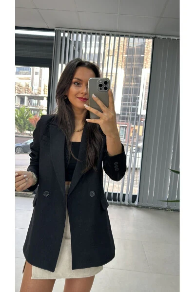 Foo Qora Blazer Ko'ylagi - 4