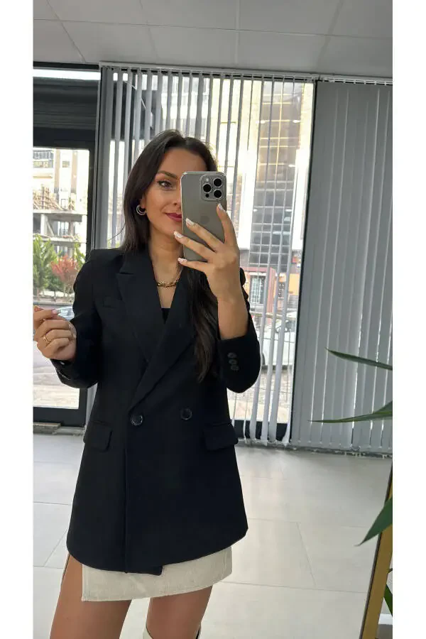 Foo Qora Blazer Ko'ylagi - 6