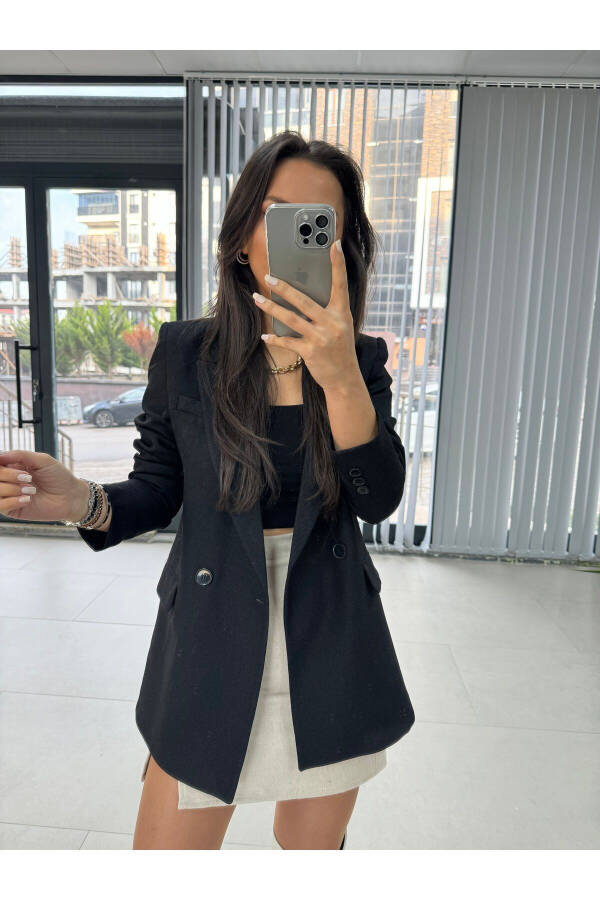 Foo Qora Blazer Ko'ylagi - 1