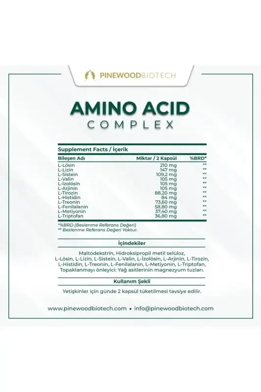 Food Supplement Containing Biotech Amino Acid Complex - 2