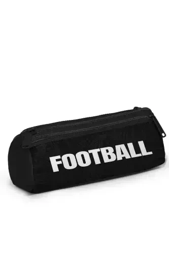 Football Patterned 3-Piece School Bag Set-Black - 4