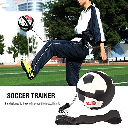 Football Soccer Kick Trainer Hands Free Solo Soccer Training Belt Training Aid for Kids Children Adults Practice Exercises Training Waist Belt Football Kick Lancer - 8