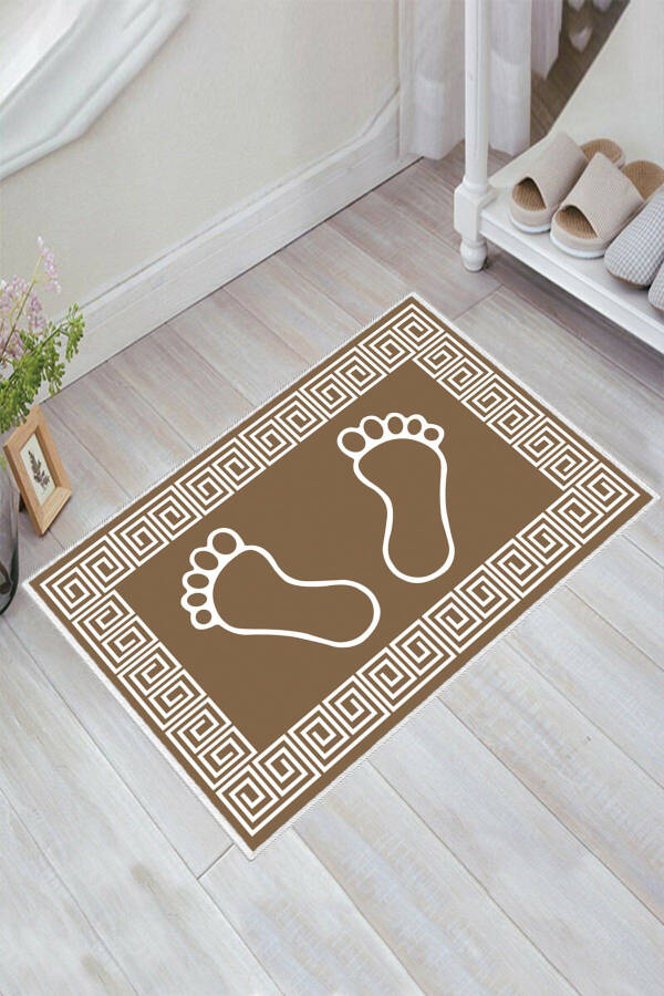 Footprint Bath Mat 40cmx60cm Coffee Mat - 5