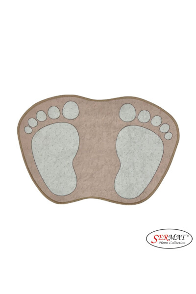 Footprint Pattern Bathroom Rug 40cmx60cm - 3