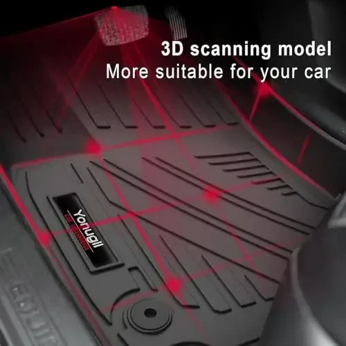 for 2025 2026 Chevy Equinox/GMC Terrain Floor Mats Cargo Liner and Backrest Mat TPE All Weather TPE Rubber Protection Mats for Chevy Equinox Accessories (Not for EV) - 5