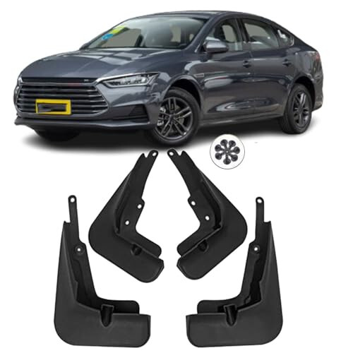 for BYD Qin Pro 2018 2019 2020 2021 2022 2023 2024 Accessories Car Mud Guards Flaps Splash Compatible, Auto Parts Front Rear Mudguard Fender 4pcs/Set - 1