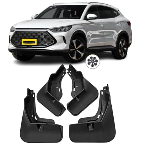 for BYD Song Plus 2020 2021 2022 2023 2024 Accessories, Car Mud Guards Flaps Splash Compatible, Auto Parts Front Rear Mudguard Fender 4pcs/Set - 1