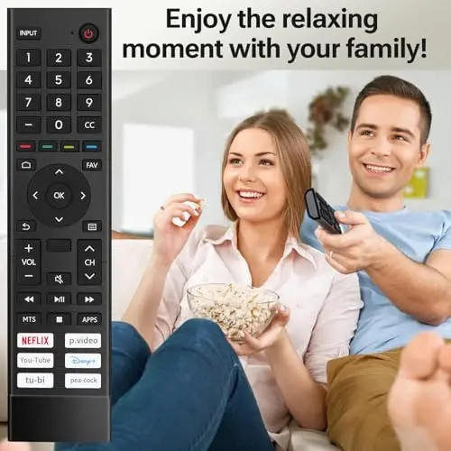 for Hisense-Smart-TV-Remote Replacement, for Hisense 4K UHD Android Smart TVs (ERF3J80H) - 3