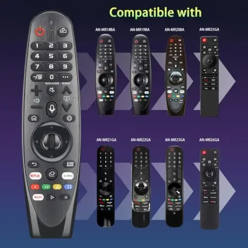 for LG-Magic-TV-Remote, for Most 2019-2025 LG Remote Control for Smart TVs | with Voice and Pointer Function, MR20GA, Air Mouse, 3 Shortcut Buttons - 5