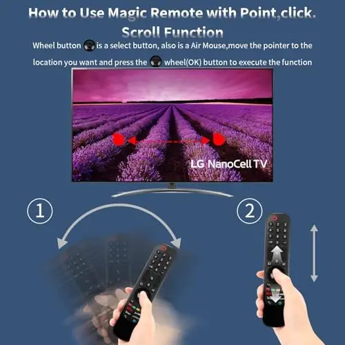 for LG-TV-Remote-Control-Replacement, for 2019-2025 LG Remote for Smart TVs | with Voice and Pointer Function, Air Mouse, for LG Magic Remote, 2-Year Warranty - 3