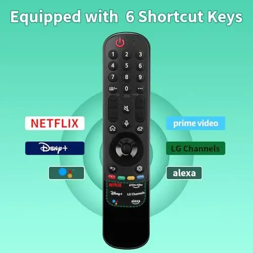 for LG-TV-Remote MR22GN, Voice Replacement for LG Magic Remote for 2022 OLED QNED NanoCell Series Smart TVs with Pointer and Voice Function - 5