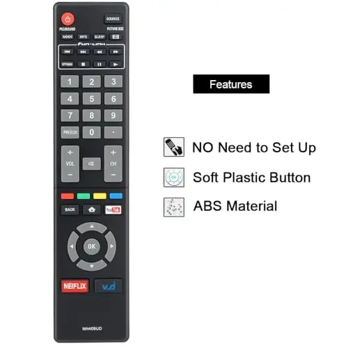 for Magnavox-TV-Remote-Control-Replacement, Compatible with Magnavox LED HDTV Smart TVs (NH409UD) - 4