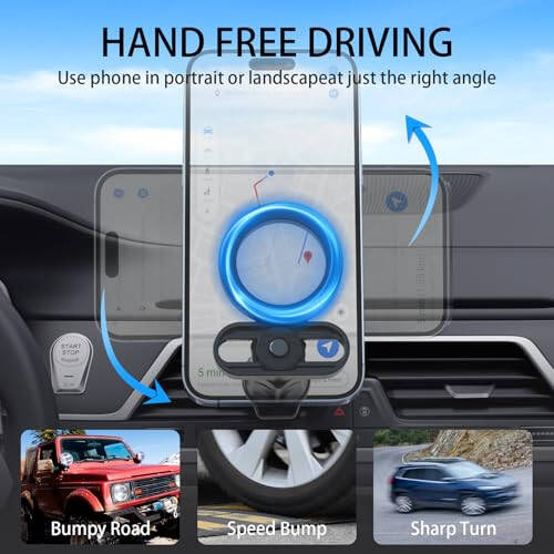 for Magsafe Car Mount, Phone Holders for Your Car, [Strongest Magnets][Unlimited Angles]Magnetic Car Phone Holder Vent, Car Accessories for iPhone 16 15 Pro Plus Max 14 13 12 Mini MagSafe Case Phones - 5