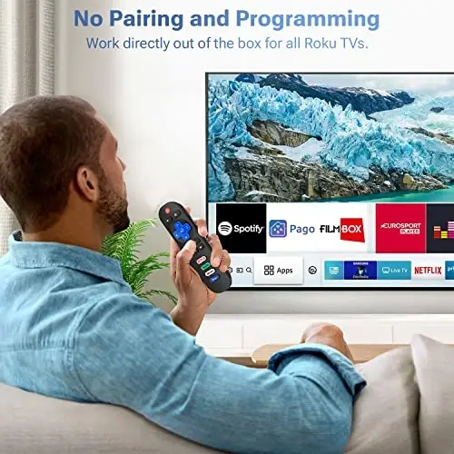 for Roku TV Remote, Compatible with TCL/Onn/Hisense/Insignia/Sharp/Element/Westinghouse Roku Series Smart TVs (RC280) - 4
