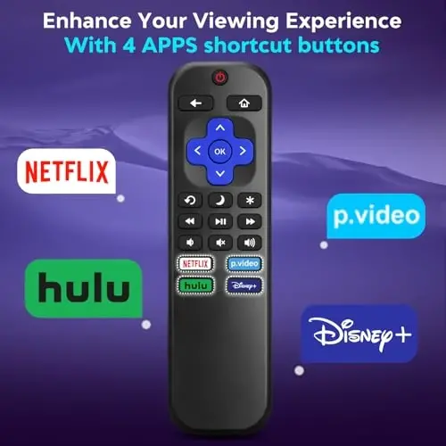 for Roku-TV-Remote-Replacement,Universal Control for TCL,ONN, Hisense Roku TVs(This Does not Work with Roku Box, Stick, Express or Player) - 3