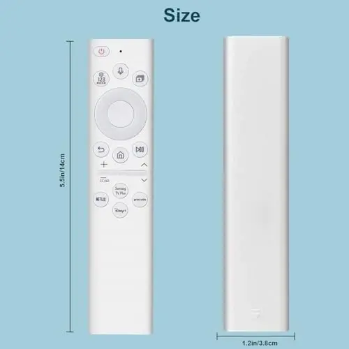 for Samsung-Smart-TV-Remote, Compatible with Samsung Frame Crystal QLED OLED UHD 4K 8K Smart TVs, Replacement for BN59-01391A Without Rechargeable Solar Cell - 6