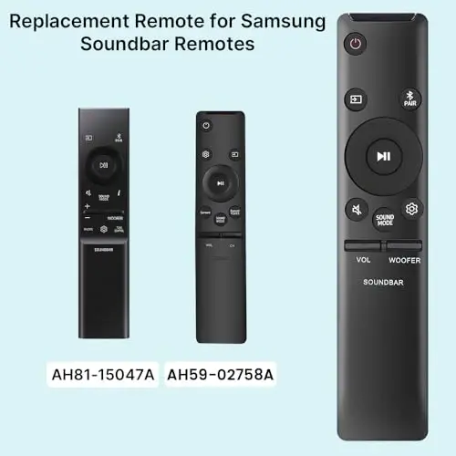for Samsung Sound Bar Remote, Replacement for Samsung Soundbar Home Theater Audio Surround Sound Speaker System(AH59-02767A) - 3