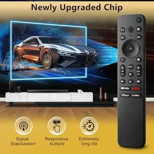 for Sony Bravia TV Remote, Replacement for All Sony LED OLED Smart TVs. 1-Year Warranty.No Voice Function. - 5