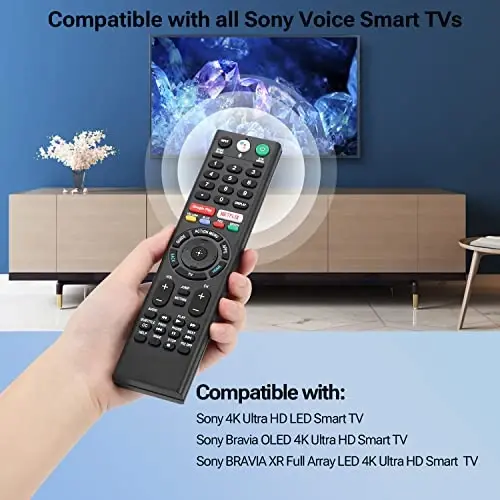 for Sony-TV-Remote-Voice, Replacement for Sony Bravia Remote RMF-TX310U for All OLED LED Smart TVs with Voice Control, 1-Year Warranty - GVIRTUE (1)