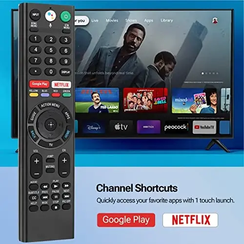 for Sony-TV-Remote-Voice, Replacement for Sony Bravia Remote RMF-TX310U for All OLED LED Smart TVs with Voice Control, 1-Year Warranty - 4