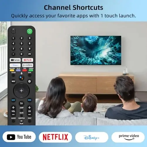 for Sony TV Remote Voice, Replacement for Sony Bravia TV Remote for All Smart LED OLED Series TVs with Voice Function (RMF-TX520U) - 4