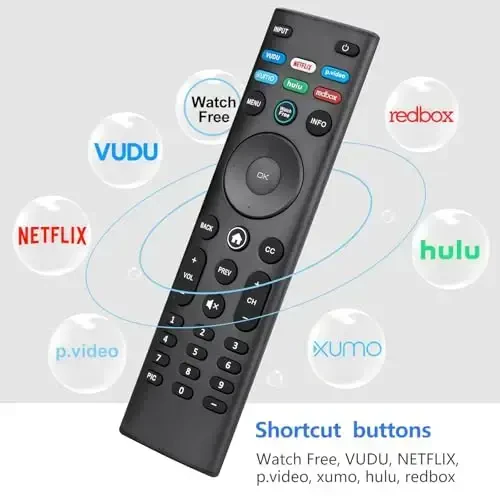 for VIZIO-Smart-TV-Remote-Replacement,Universal control XRT140 for VIZIO All LED LCD HD 4K UHD HDR Smart TVs - 3