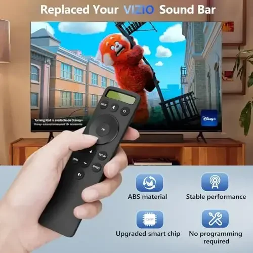 for VIZIO-Soundbar-Remote-Replacement，Backlit Display Remote for Home Theater Sound Bar，D21-H D51-H D512-H for VIZIO M/V/P Series Home Audio Sound System - 3