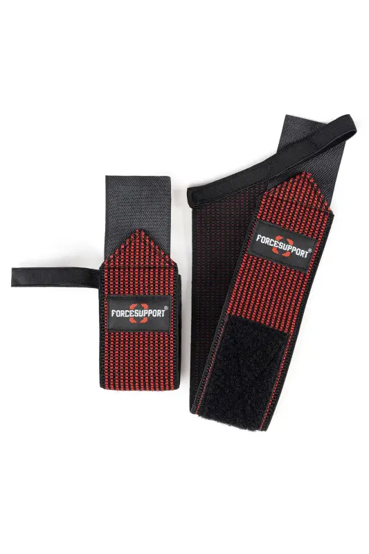 Force Fitness Crossfit Bodyweight Support Wristband Black-red Embroidered (2 PCS) Şk-123 - 6