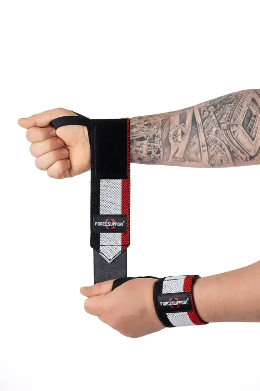 Force Fitness Crossfit Tanasiy Vazniga Yordam Berki Qora-qizil-oq (2 dona) Şk-125 - 1