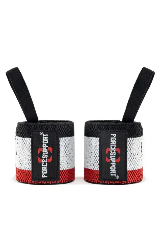 Force Fitness Crossfit Tanasiy Vazniga Yordam Berki Qora-qizil-oq (2 dona) Şk-125 - 2