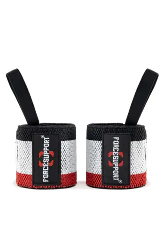 Force Fitness Crossfit Tanasiy Vazniga Yordam Berki Qora-qizil-oq (2 dona) Şk-125 - 6