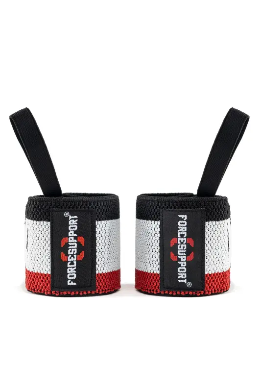 Force Fitness Crossfit Tanasiy Vazniga Yordam Berki Qora-qizil-oq (2 dona) Şk-125 - 3