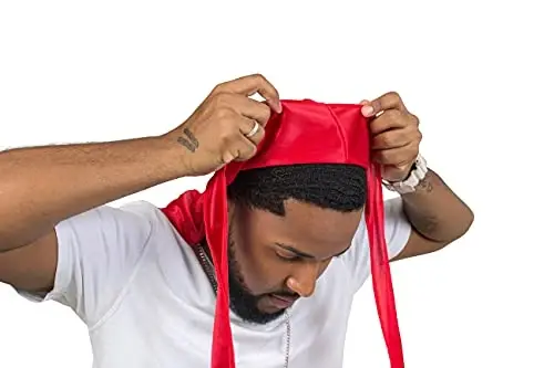 ForceWave erkaklar uchun ipak durag to'lqin shapkasi erkaklar ayollar uchun atlas dorag 360 to'lqin - 2