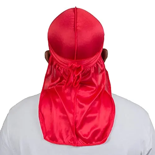 ForceWave erkaklar uchun ipak durag to'lqin shapkasi erkaklar ayollar uchun atlas dorag 360 to'lqin - 4