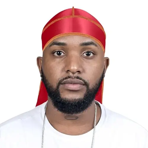 ForceWave erkaklar uchun ipak durag to'lqin shapkasi erkaklar ayollar uchun atlas dorag 360 to'lqin - 2